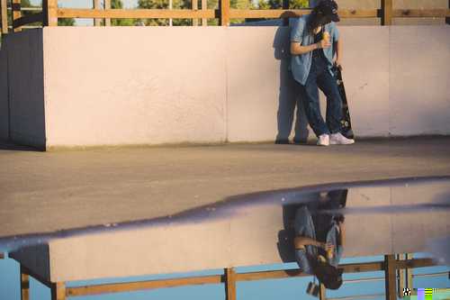 IS-BE energy drink at the skatepark